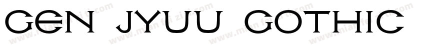 Gen Jyuu Gothic P Me字体转换